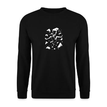 Bouldern - Unisex Pullover - Schwarz - Vorne - Alina (178cm) & Michal (187cm)