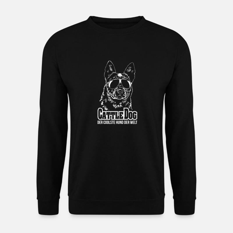 CATTLE DOG coolster Hund Hundespruch Wilsigns - Unisex Pullover - Schwarz
