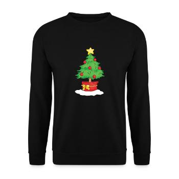 Christmas Tree - Sweat-shirt Unisexe - noir - Devant - Alina (178cm) & Michal (187cm)