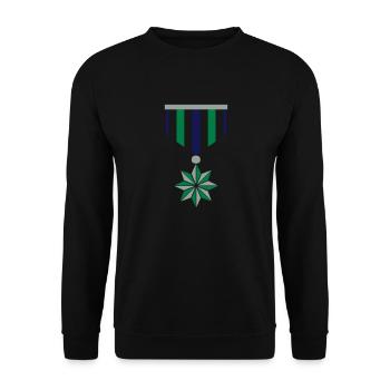 orden / medal (3c) - Unisex Sweatshirt - black - Front - Alina (178cm) & Michal (187cm)
