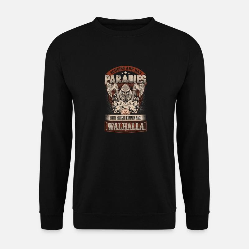 Auf nach Walhalla - Unisex Pullover - Schwarz