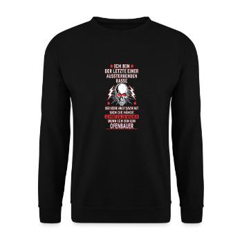 OFENBAUER - Unisex Pullover - Schwarz - Vorne - Alina (178cm) & Michal (187cm)