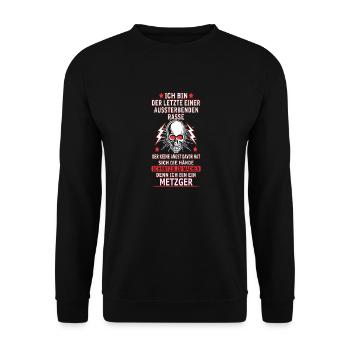 METZGER - Unisex Pullover - Schwarz - Vorne - Alina (178cm) & Michal (187cm)