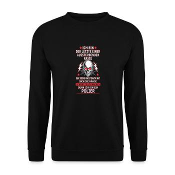 POLIER - Unisex Pullover - Schwarz - Vorne - Alina (178cm) & Michal (187cm)