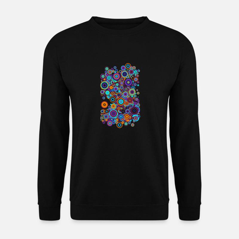 Cercles colorés - Sweat-shirt Unisexe - noir