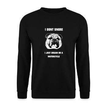 Bulldog ... a true friend - Unisex Sweatshirt - black - Front - Alina (178cm) & Michal (187cm)