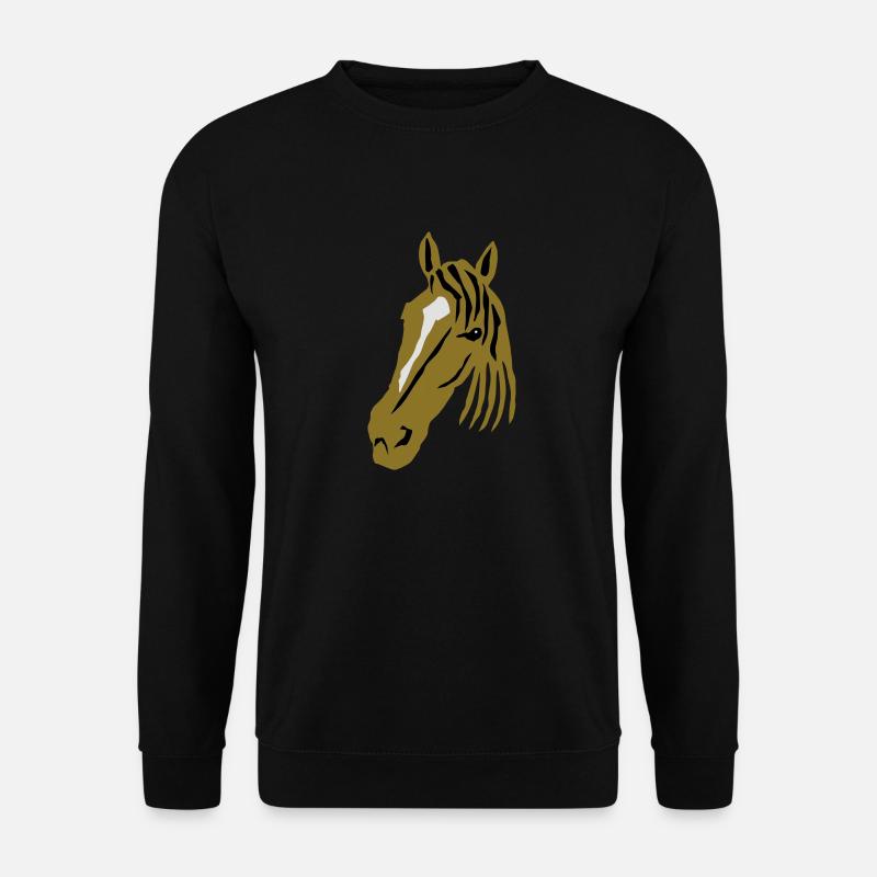 Pferdekopf - Unisex Pullover - Schwarz