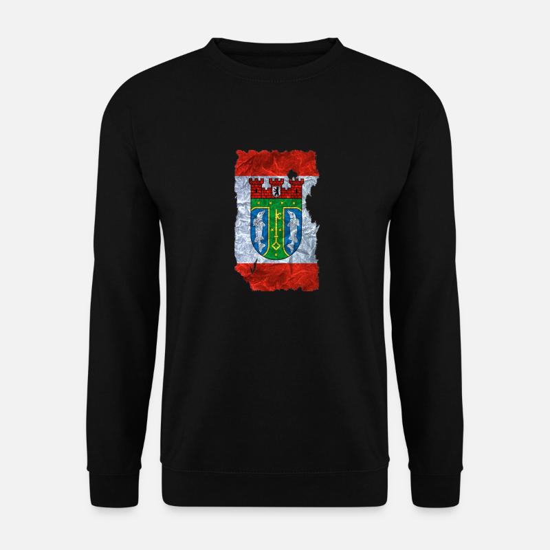 Treptow Köpenick 2 Fahne / Flagge vintage use look - Unisex Pullover - Schwarz