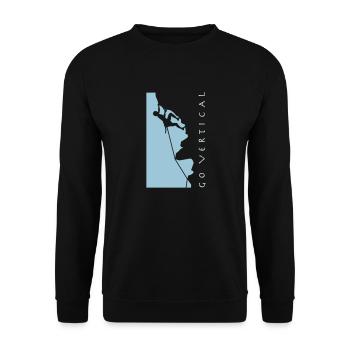 freeclimber_012015_a_2c - Unisex Pullover - Schwarz - Vorne - Alina (178cm) & Michal (187cm)