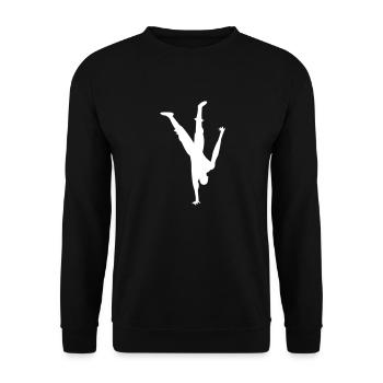 handstand - Sweat-shirt Unisexe - noir - Devant - Alina (178cm) & Michal (187cm)