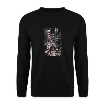 Österreich - Unisex Pullover - Schwarz - Vorne - Alina (178cm) & Michal (187cm)
