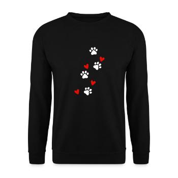 dogs lover - Sweat-shirt Unisexe - noir - Devant - Alina (178cm) & Michal (187cm)