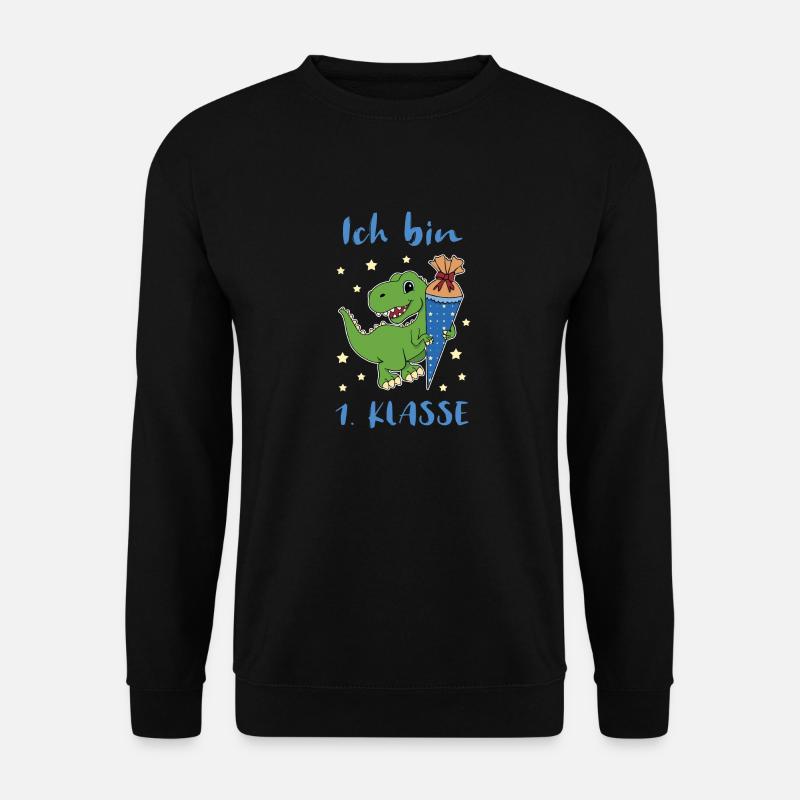 Ich bin 1. Klasse Dino - Unisex Pullover - Schwarz