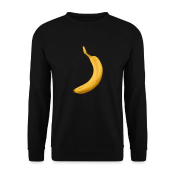 Banana - Unisex Sweatshirt - black - Front - Alina (178cm) & Michal (187cm)