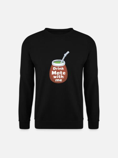 DRINK MATE WITH ME - Sweat-shirt Unisexe - noir