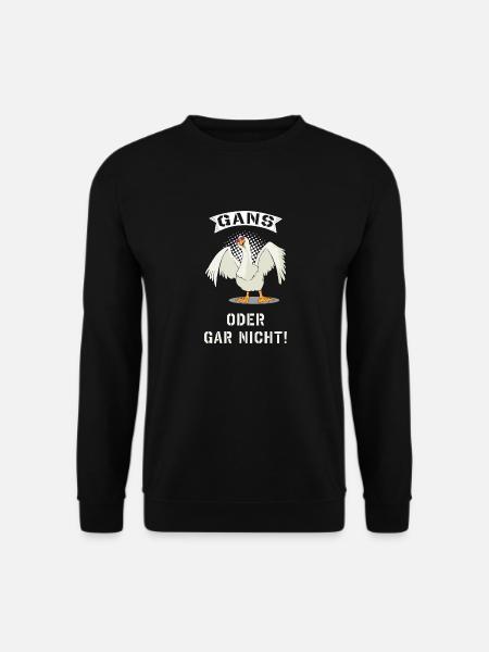 Gans oder gar nicht - Unisex Pullover - Schwarz