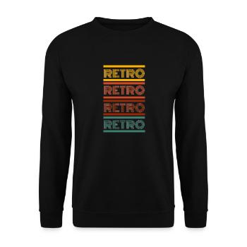 Jordan 4 - Unisex Pullover - Schwarz - Vorne - Alina (178cm) & Michal (187cm)