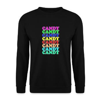 Candy - Unisex Sweatshirt - black - Front - Alina (178cm) & Michal (187cm)