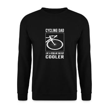Vélo Vélo Papa Vélo Dire Papa Fête des Pères - Sweat-shirt Unisexe - noir - Devant - Alina (178cm) & Michal (187cm)