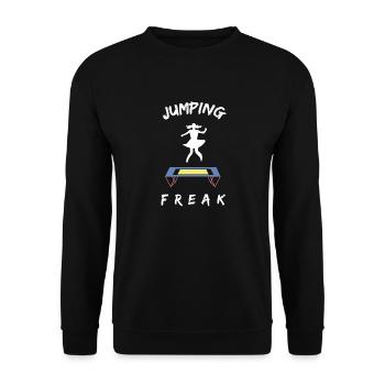 Gymnastik Turnen und Trampolin Akrobatik Sport - Unisex Pullover - Schwarz - Vorne - Alina (178cm) & Michal (187cm)