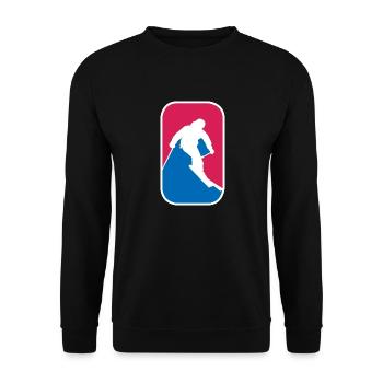 Ski Alpin Freeride Skiing lustige Geschenk - Unisex Pullover - Schwarz - Vorne - Alina (178cm) & Michal (187cm)