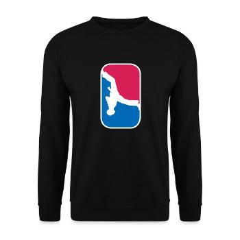 Capoeira Kampfsport Kämpfer fight lustige Geschenk - Unisex Pullover - Schwarz - Vorne - Alina (178cm) & Michal (187cm)