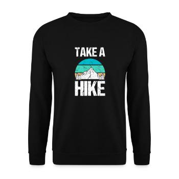 Take a Hike - Unisex Pullover - Schwarz - Vorne - Alina (178cm) & Michal (187cm)