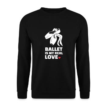 Ballett Liebe - Unisex Pullover - Schwarz - Vorne - Alina (178cm) & Michal (187cm)
