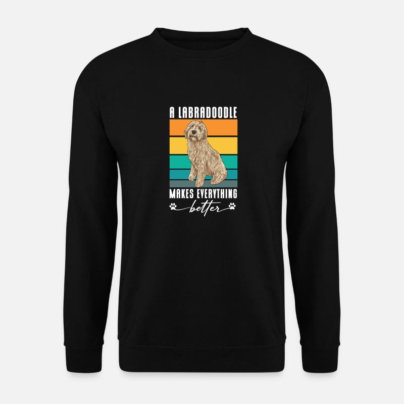 Labradoodle Hund - Unisex Pullover - Schwarz