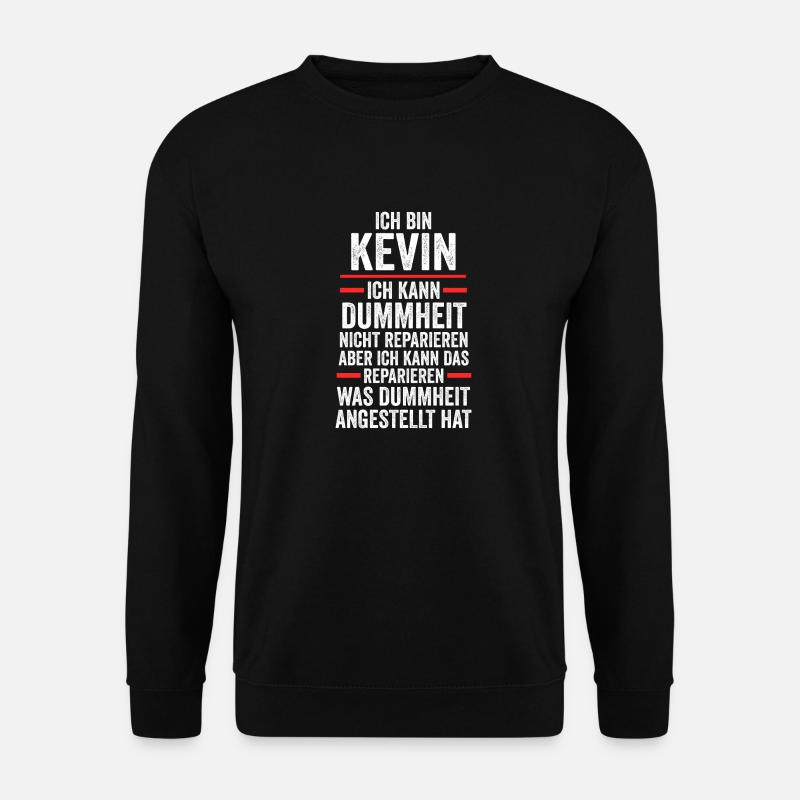 Kevin - Unisex Pullover - Schwarz