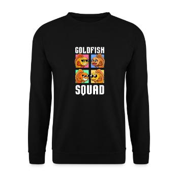 Lunettes de soleil Goldfish Squad Team Fish Ironic - Sweat-shirt Unisexe - noir - Devant - Alina (178cm) & Michal (187cm)
