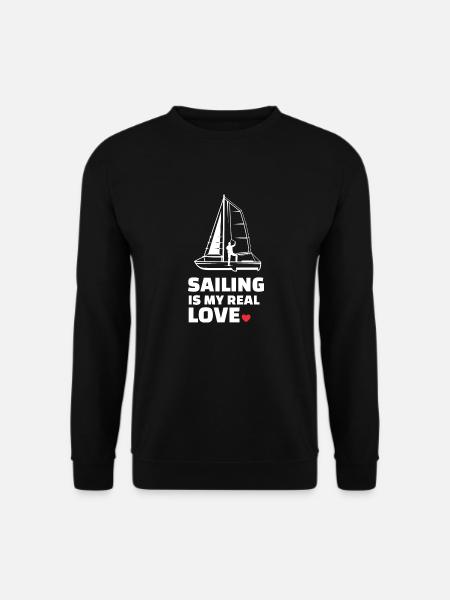 I love sailing - Unisex Sweatshirt - black