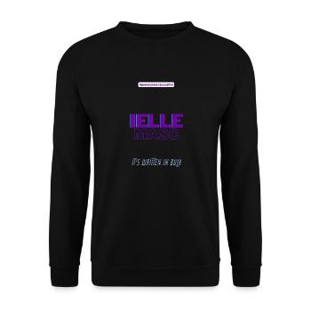 #pronounsarebeautiful ielle/masc - Sweat-shirt Unisexe - noir - Devant - Alina (178cm) & Michal (187cm)