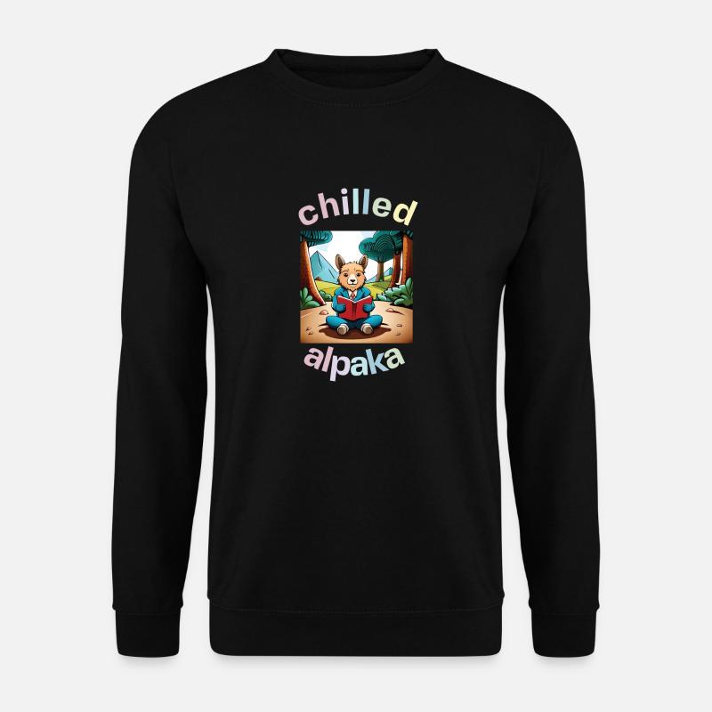 chilled alpaka - Unisex Pullover - Schwarz