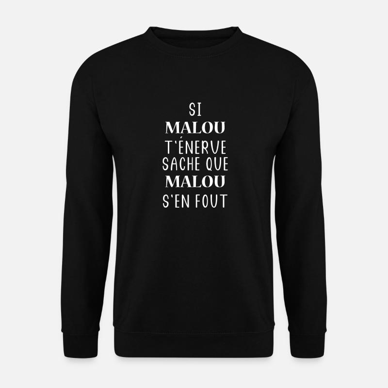 malou - Sweat-shirt Unisexe - noir