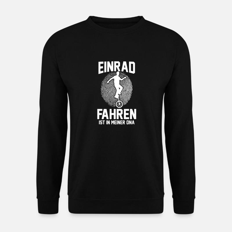 Kunstrad Fahrrad Einrad - Unisex Pullover - Schwarz