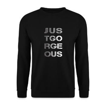 just gorgeous - Unisex Sweatshirt - black - Front - Alina (178cm) & Michal (187cm)