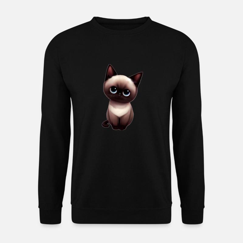 Burmese cat - Unisex Pullover - Schwarz