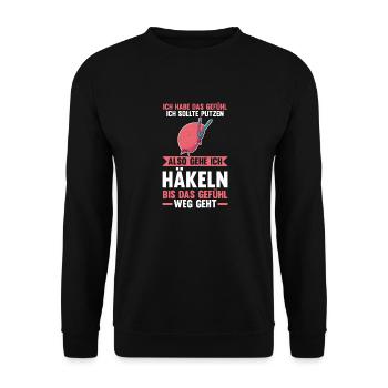 Stricken Nähen Häkeln - Unisex Pullover - Schwarz - Vorne - Alina (178cm) & Michal (187cm)