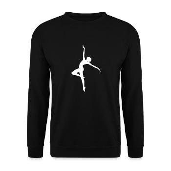 Dancing Dance Music - Unisex Sweatshirt - black - Front - Alina (178cm) & Michal (187cm)