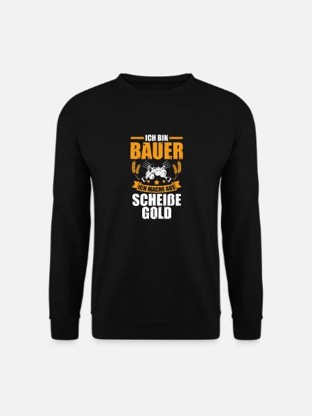 Landwirtschaft Landwirt Traktor Bauernhof Bauer - Unisex Pullover - Schwarz