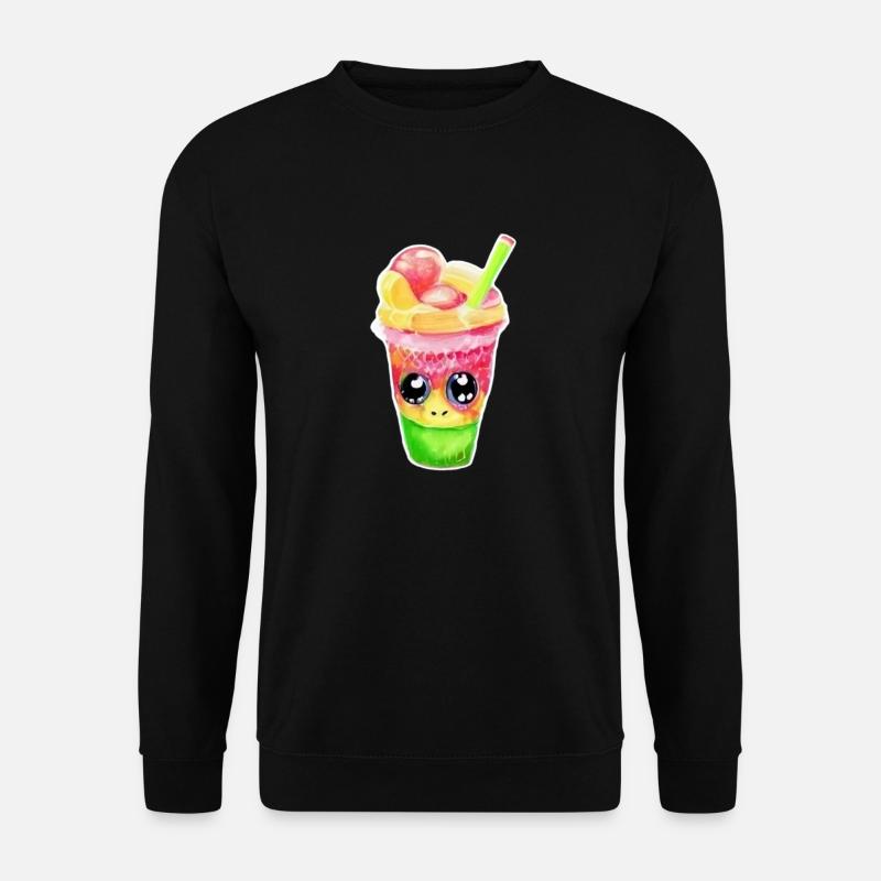 Bubble Tea Kawaii - Unisex Pullover - Schwarz