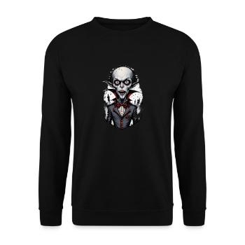 un vampire à grosse tête 6 - Sweat-shirt Unisexe - noir - Devant - Alina (178cm) & Michal (187cm)