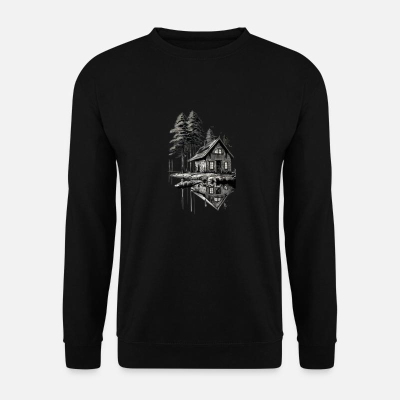Cabin in the woods - Unisex Pullover - Schwarz