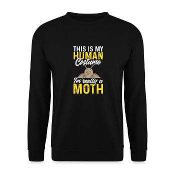 Moths Insect Collector Entomologist - Unisex Sweatshirt - black - Front - Alina (178cm) & Michal (187cm)