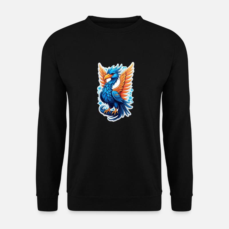 Phönix - Phönix - Feuervogel - Unisex Pullover - Schwarz