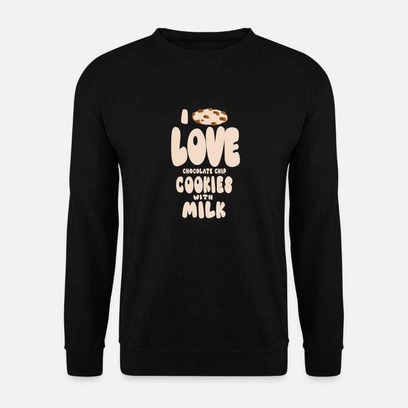 Chocolate biscuits and milk - Unisex Sweatshirt - black