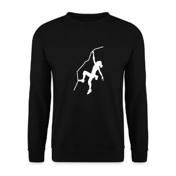 Kletterin - Unisex Pullover - Schwarz - Vorne - Alina (178cm) & Michal (187cm)