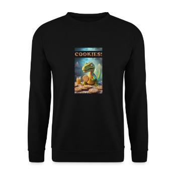 Cookies! - Unisex Pullover - Schwarz - Vorne - Alina (178cm) & Michal (187cm)