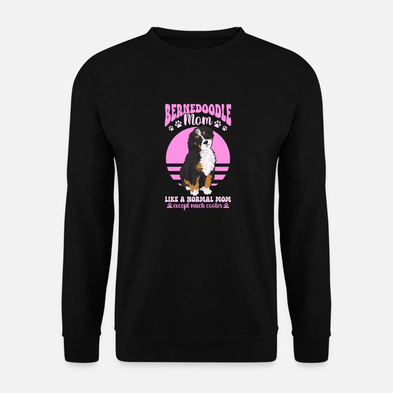 Bernedoodle Hund - Unisex Pullover - Schwarz